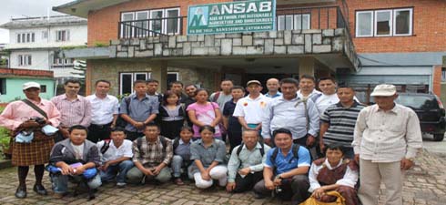 A team from Bhutan visits ANSAB