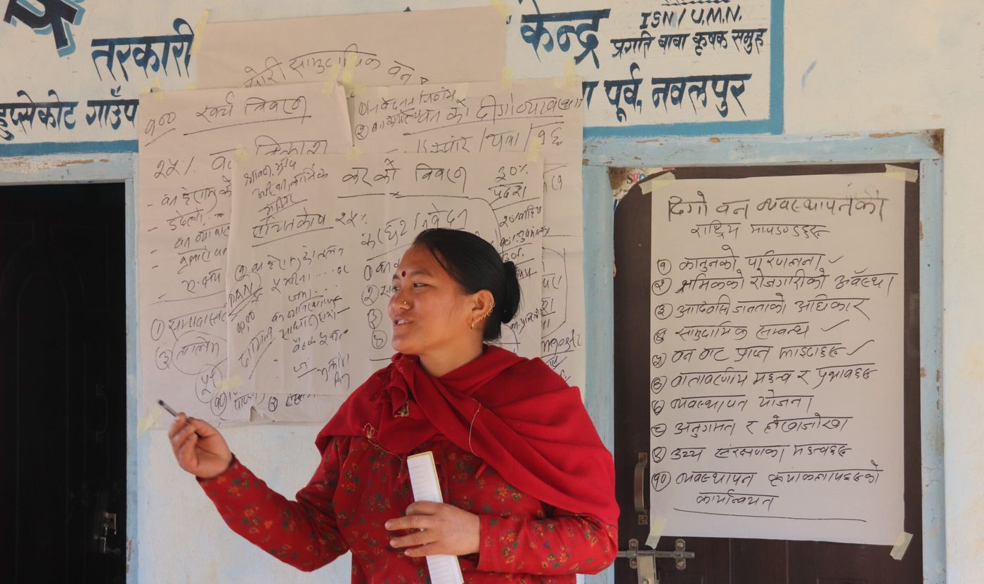 National Forest Stewardship Standard (NFSS) training organized in Mirmire community forest of Hupsekot Rural Municipality, Nawalpur.